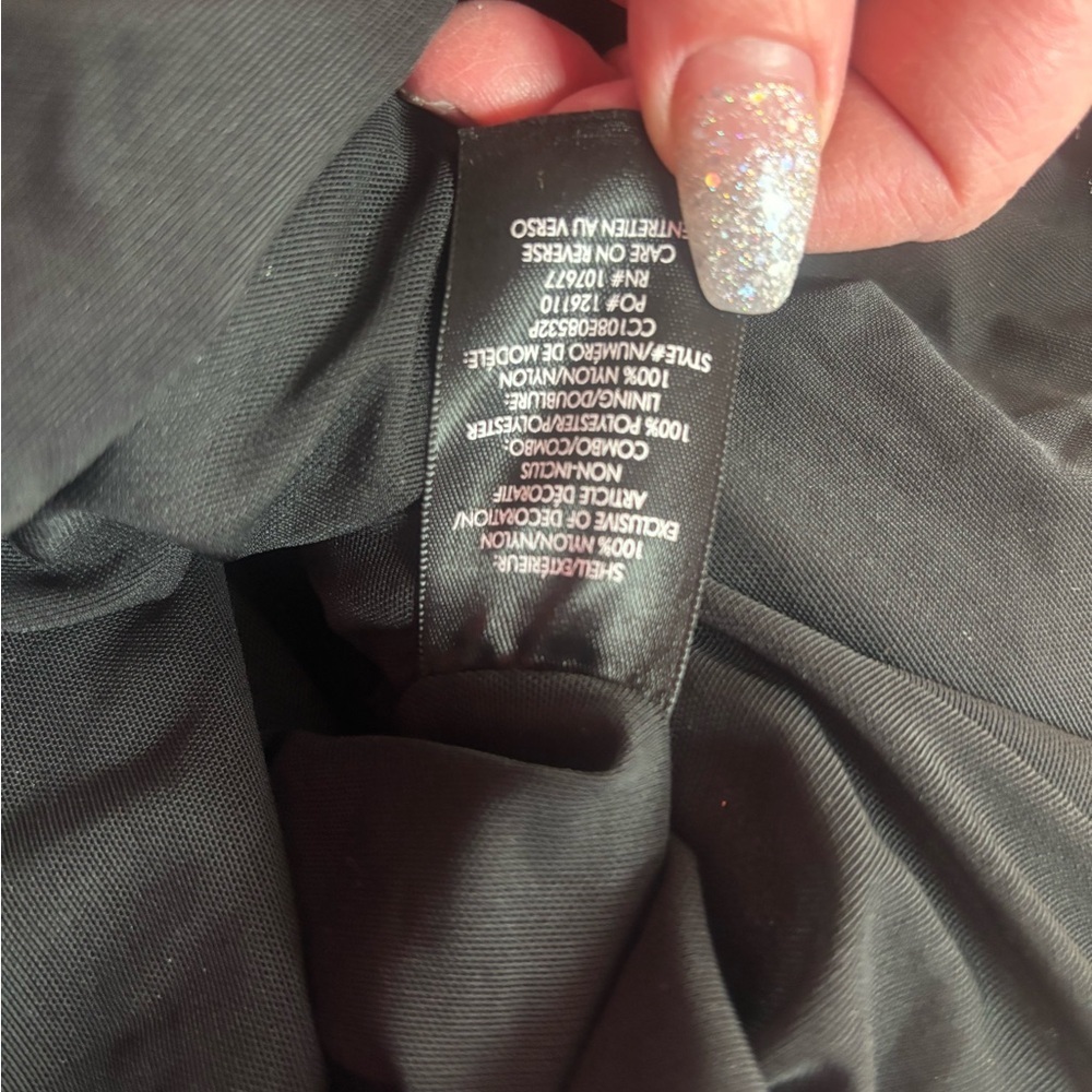 Alice+Olivia ladies black and gold “Giselle” mini slip dress NWT! MSRP: $695 - Picture 8 of 8
